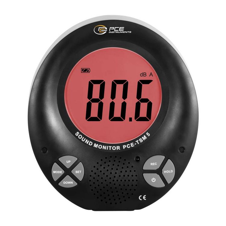 Produktbild: PCE Instruments Schallpegel-Messger&auml;t Datenlogger, Farbdisplay PCE-TSM 5 35 - 135 dB 31.5 Hz - 8000 Hz Klinkenstecker 3.5 mm