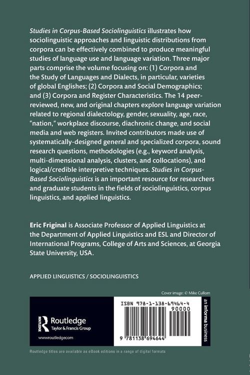 Produktbild: Studies in Corpus-Based Sociolinguistics