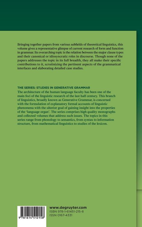 Produktbild: Discourse and Grammar