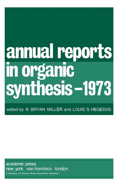 Produktbild: Annual Reports in Organic Synthesis-1973