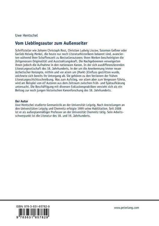 Produktbild: Vom Lieblingsautor zum Au&szlig;enseiter
