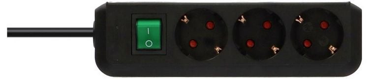 Produktbild: Brennenstuhl 1152300015 Steckdosenleiste mit Schalter 3fach Schwarz Schutzkontakt 1 St.