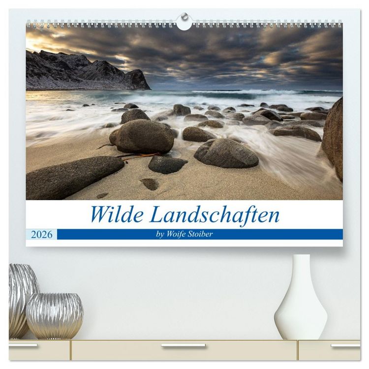 Produktbild: Wilde Landschaften (hochwertiger Premium Wandkalender 2026 DIN A2 quer), Kunstdruck in Hochglanz