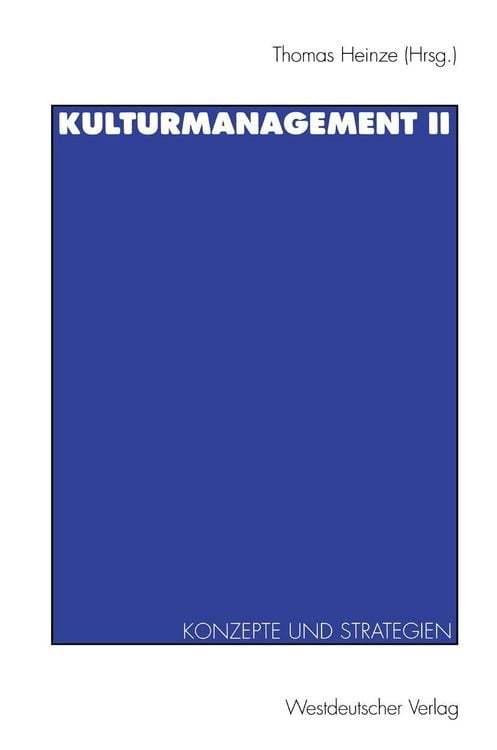Produktbild: Kulturmanagement II