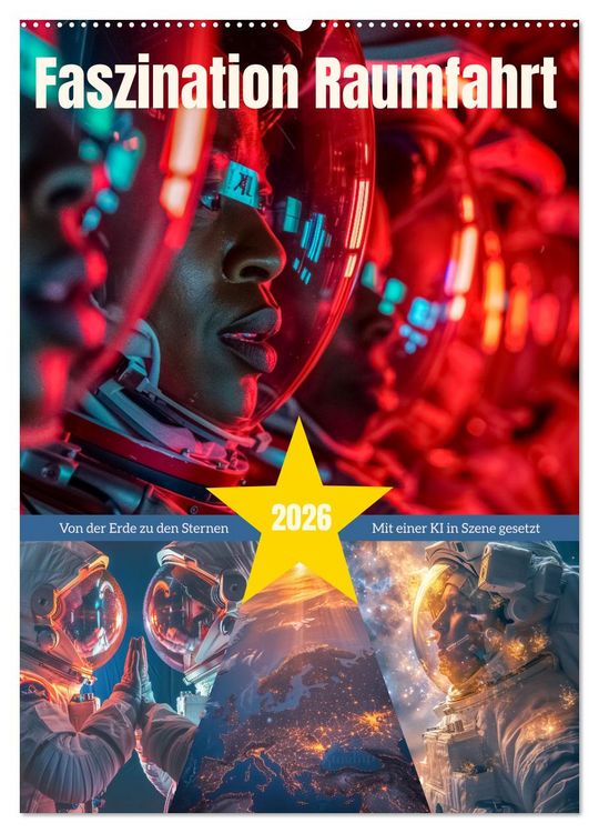 Produktbild: Faszination Raumfahrt (Wandkalender 2026 DIN A2 hoch), CALVENDO Monatskalender