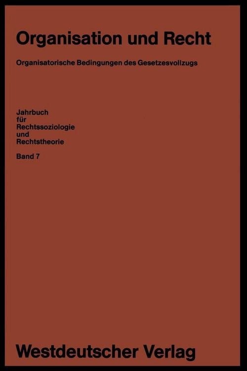Produktbild: Organisation und Recht