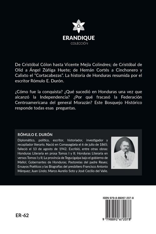 Produktbild: Bosquejo Hist&oacute;rico de Honduras