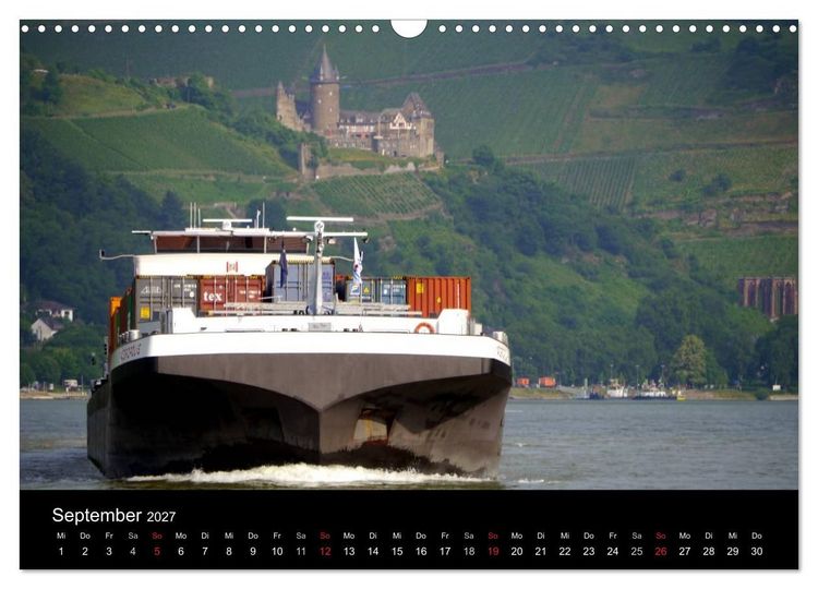 Produktbild: Binnenschiff Ahoi! (Wandkalender 2027 DIN A3 quer), CALVENDO Monatskalender