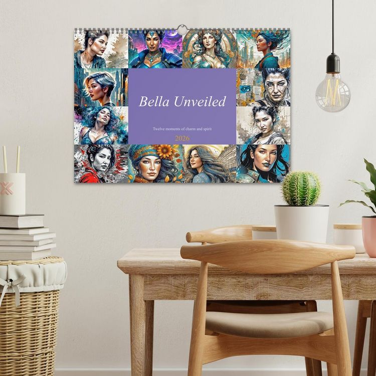 Produktbild: Bella Unveiled - Twelve moments of charm and spirit (Wall Calendar 2026 DIN A3 landscape), CALVENDO 12 Month Wall Calendar