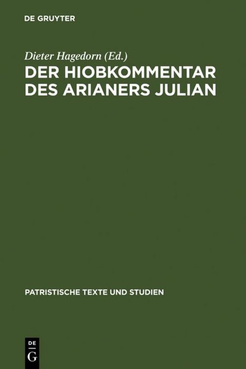 Produktbild: Der Hiobkommentar des Arianers Julian