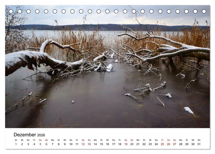 Produktbild: Tollense Landschaften (Tischkalender 2026 DIN A5 quer), CALVENDO Monatskalender