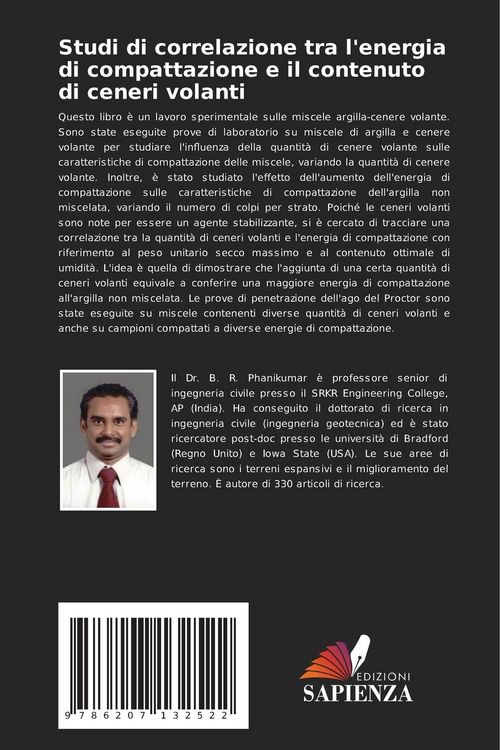Produktbild: Studi di correlazione tra l'energia di compattazione e il contenuto di ceneri volanti