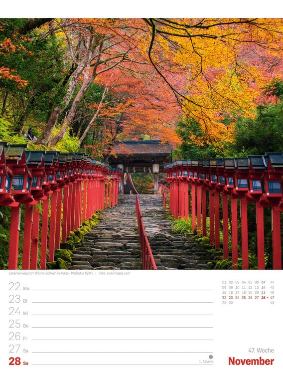 Produktbild: Japan Wochenplaner Kalender 2027 | Das Land der aufgehenden Sonne