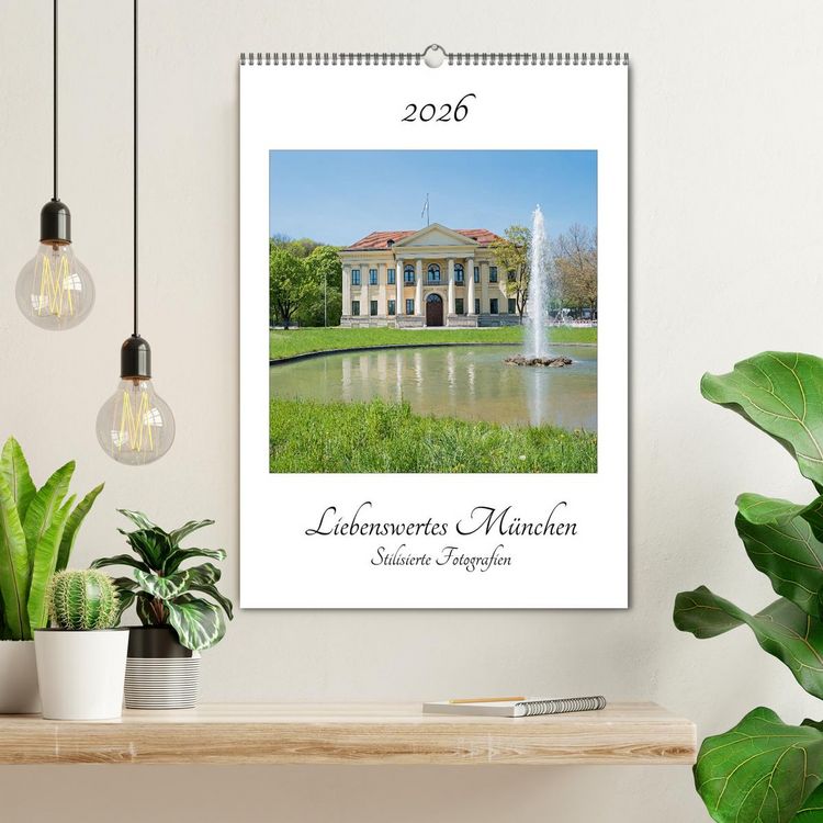 Produktbild: Liebenswertes M&uuml;nchen - Stilisierte Fotografien (Wandkalender 2026 DIN A2 hoch), CALVENDO Monatskalender