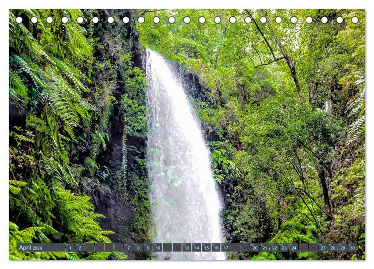 Produktbild: La Palma - Gr&uuml;ne Trauminsel im Atlantik (Tischkalender 2026 DIN A5 quer), CALVENDO Monatskalender