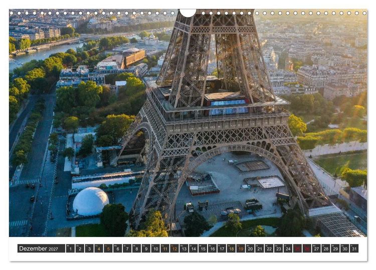 Produktbild: Bonjour Paris (Wandkalender 2027 DIN A3 quer), CALVENDO Monatskalender