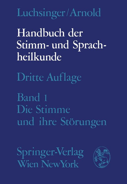 Produktbild: Handbuch der Stimm- und Sprachheilkunde