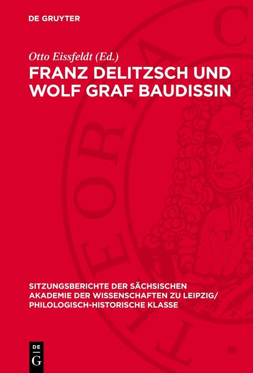 Produktbild: Franz Delitzsch und Wolf Graf Baudissin