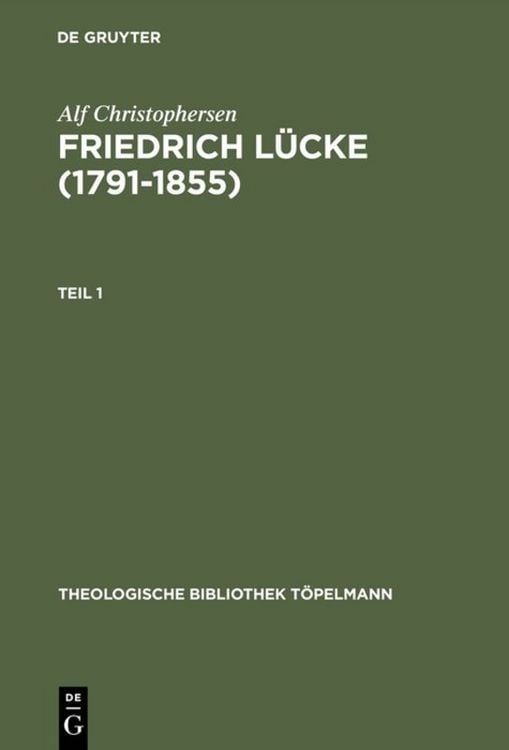 Produktbild: Friedrich L&uuml;cke (1791&ndash;1855)