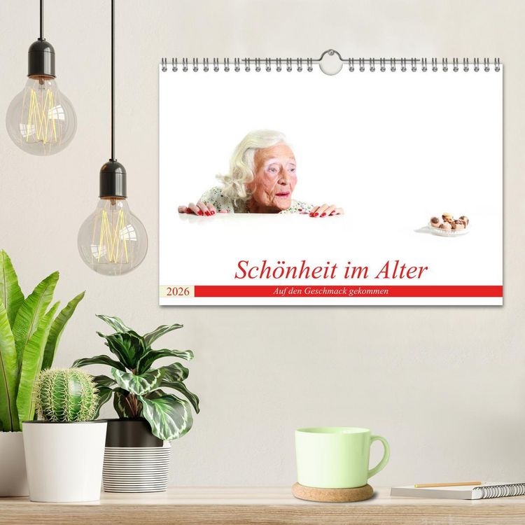 Produktbild: Sch&ouml;nheit im Alter - Auf den Geschmack gekommen (Wandkalender 2026 DIN A4 quer), CALVENDO Monatskalender