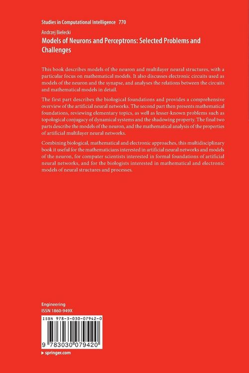Produktbild: Models of Neurons and Perceptrons: Selected Problems and Challenges
