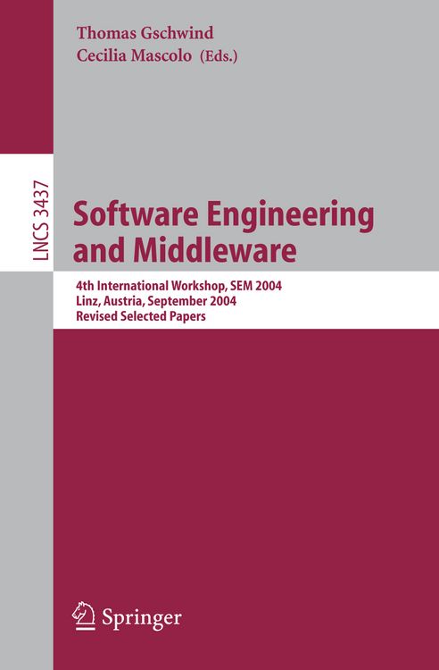 Produktbild: Software Engineering and Middleware