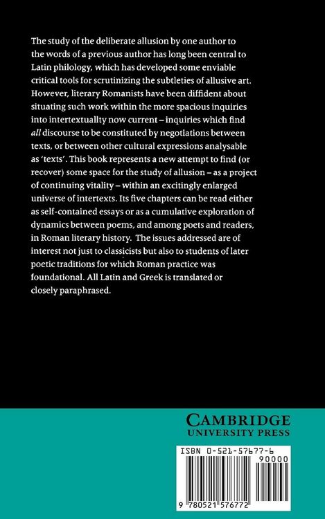 Produktbild: Allusion and Intertext