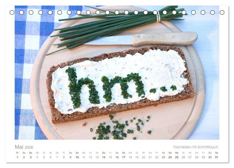 Produktbild: Der K&auml;sekalender Edel und lecker (Tischkalender 2026 DIN A5 quer), CALVENDO Monatskalender