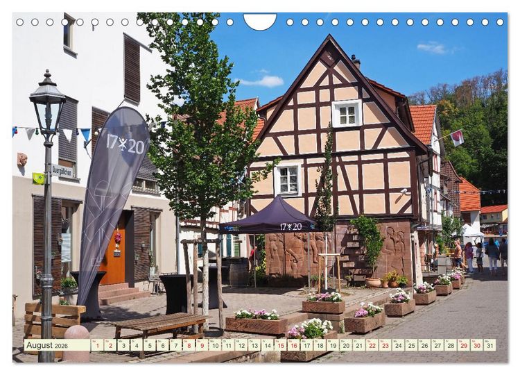 Produktbild: Weinheim erleben Schlosspark, Burgen und einladender Marktplatz (Wandkalender 2026 DIN A4 quer), CALVENDO Monatskalender