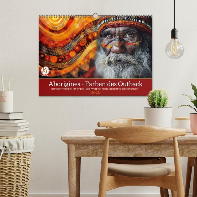 Produktbild: Aborigines - Farben des Outback (Wandkalender 2026 DIN A3 quer), CALVENDO Monatskalender