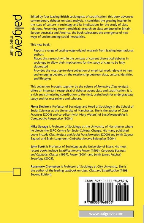 Produktbild: Rethinking Class