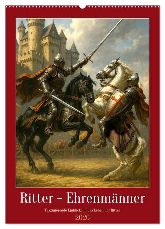 Produktbild: Ritter - Ehrenm&auml;nner (Wandkalender 2026 DIN A2 hoch), CALVENDO Monatskalender