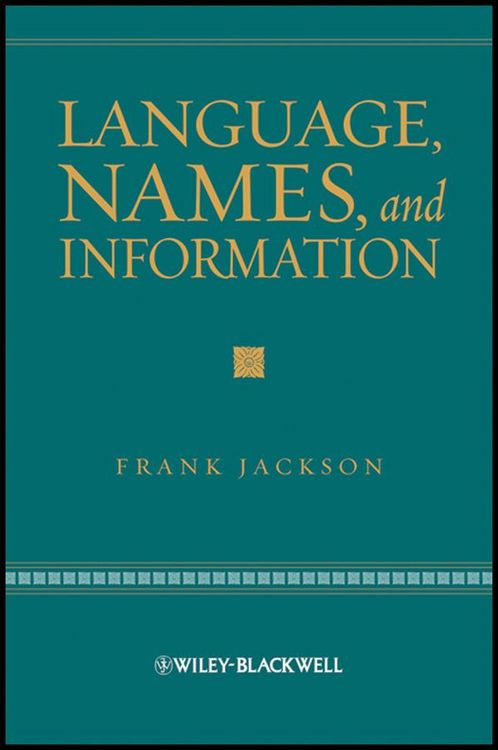Produktbild: Language, Names, and Information