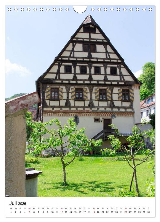 Produktbild: Blaubeuren I Das Kloster - Der Blautopf - Der Ort (Wandkalender 2026 DIN A4 hoch), CALVENDO Monatskalender