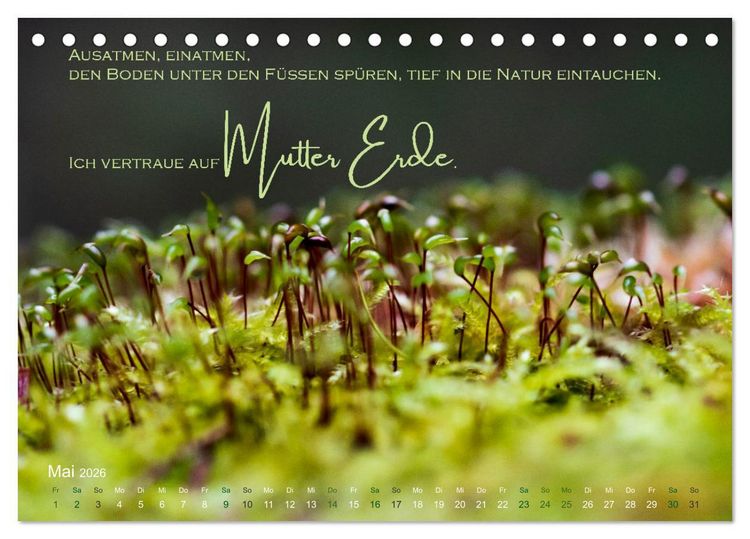 Produktbild: Vertraue! (Tischkalender 2026 DIN A5 quer), CALVENDO Monatskalender