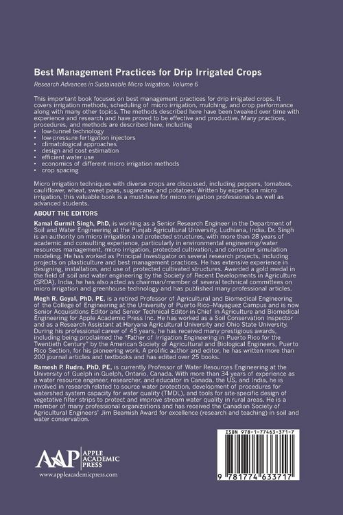Produktbild: Best Management Practices for Drip Irrigated Crops