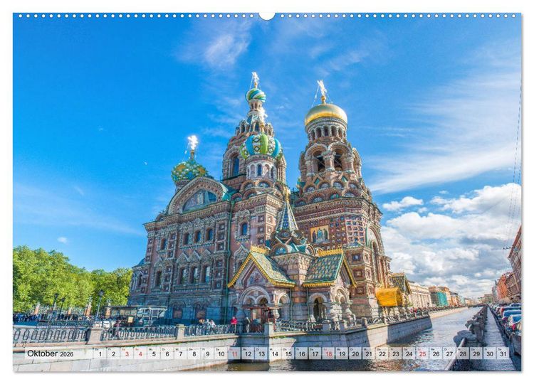 Produktbild: St. Petersburg - Prachtvolle Ostseemetropole (Wandkalender 2026 DIN A2 quer), CALVENDO Monatskalender