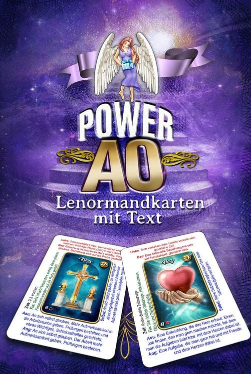 Produktbild: Power AO Lenormandkarten mit Text