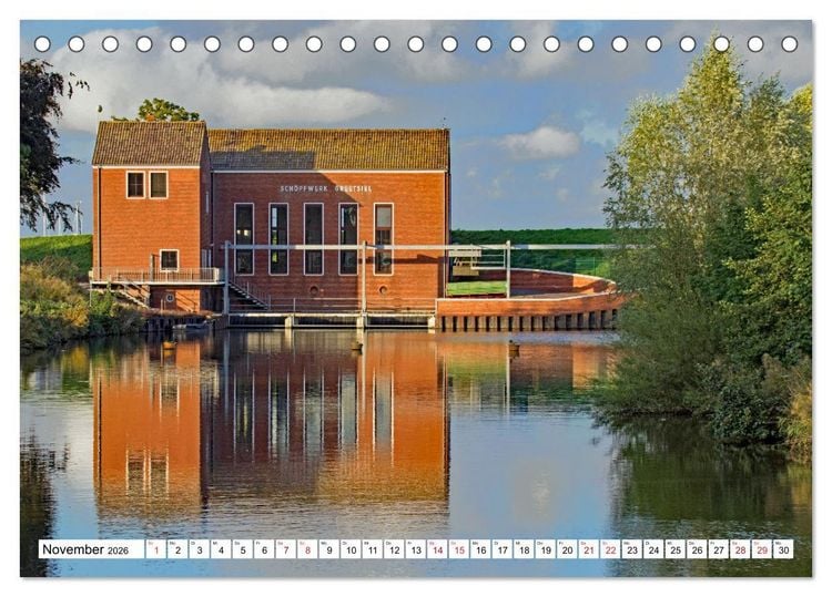 Produktbild: GREETSIEL - Schafe - Krabbenkutter - M&ouml;wen (Tischkalender 2026 DIN A5 quer), CALVENDO Monatskalender