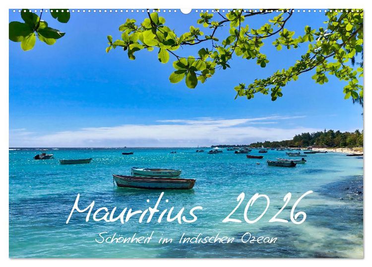 Produktbild: Mauritius - Sch&ouml;nheit im Indischen Ozean (Wandkalender 2026 DIN A2 quer), CALVENDO Monatskalender