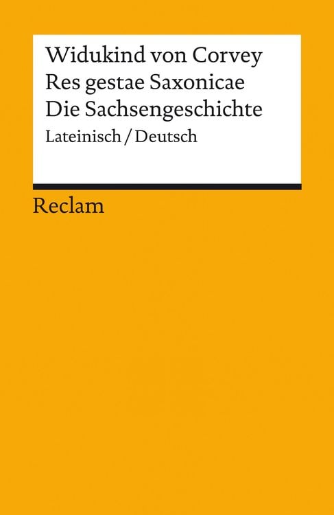 Bild vom Artikel Res gestae Saxonicae / Die Sachsengeschichte. Lateinisch/Deutsch vom Autor Widukind Corvey