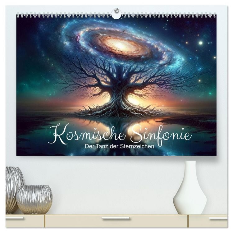 Produktbild: Kosmische Sinfonie: Der Tanz der Sternzeichen (hochwertiger Premium Wandkalender 2026 DIN A2 quer), Kunstdruck in Hochglanz