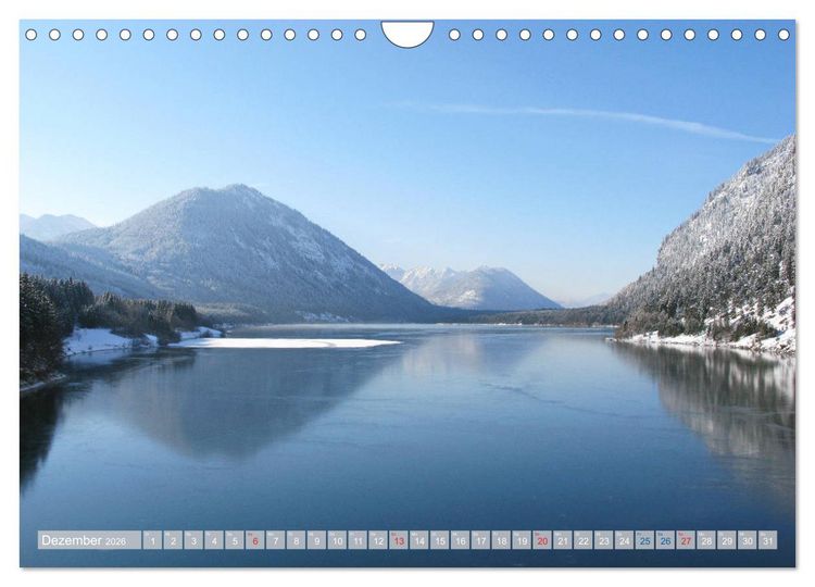 Produktbild: Der Sylvenstein - Impressionen eines Sees in Oberbayern (Wandkalender 2026 DIN A4 quer), CALVENDO Monatskalender