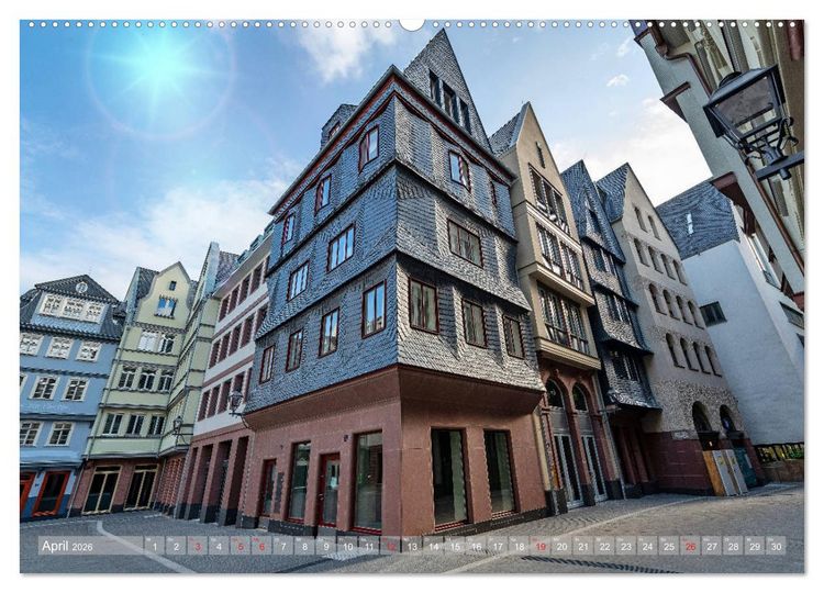 Produktbild: Frankfurts Neue Altstadt (hochwertiger Premium Wandkalender 2026 DIN A2 quer), Kunstdruck in Hochglanz