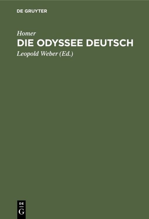 Produktbild: Die Odyssee Deutsch