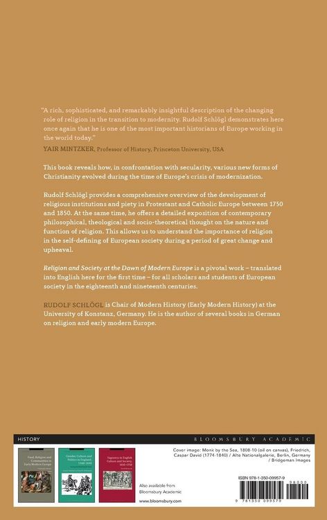 Produktbild: Religion and Society at the Dawn of Modern Europe
