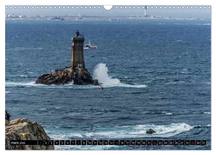 Produktbild: Bretagne Un r&ecirc;ve en couleurs (Calendrier mural 2026 DIN A3 vertical), CALVENDO calendrier mensuel