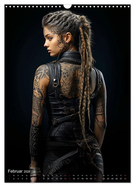Produktbild: Tattoo Kunst auf der Haut (Wandkalender 2026 DIN A3 hoch), CALVENDO Monatskalender