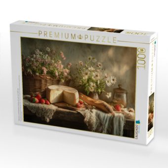 Produktbild: CALVENDO Puzzle Maiwiesen und Kr&auml;uterbrot, Fr&uuml;hling schmeckt nach Hoffnung | 1000 Teile Lege-Gr&ouml;&szlig;e 64x48cm Foto-Puzzle f&uuml;r gl&uuml;ckliche Stunden
