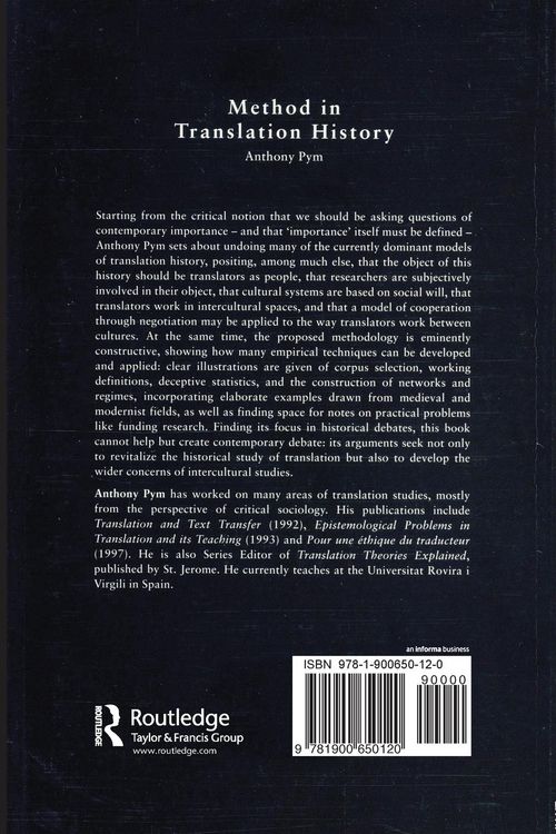 Produktbild: Method in Translation History